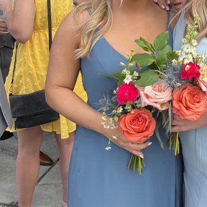 Azazie Thana Dress (Color: Twilight, Size: A10)